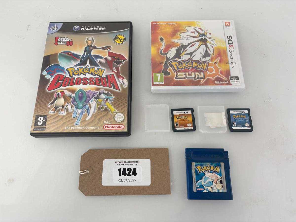 Lot Sealed Pokémon Sun for 3DS, Pokémon Coliseum...