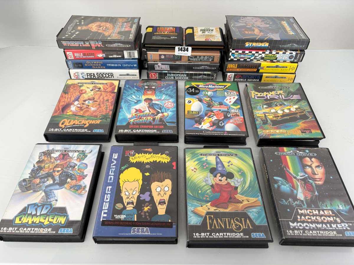 Lot Qty or Mega Drive game to include Fantasia,...
