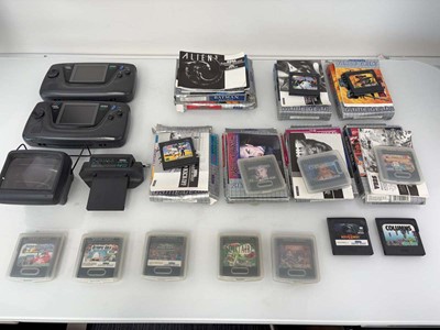Lot 2x Sega GameGear consoles with Magnifier and...