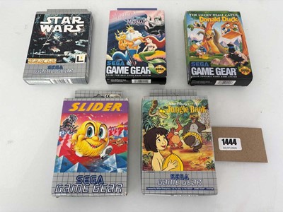 Lot 5x Boxed GameGear games to include Star Wars...