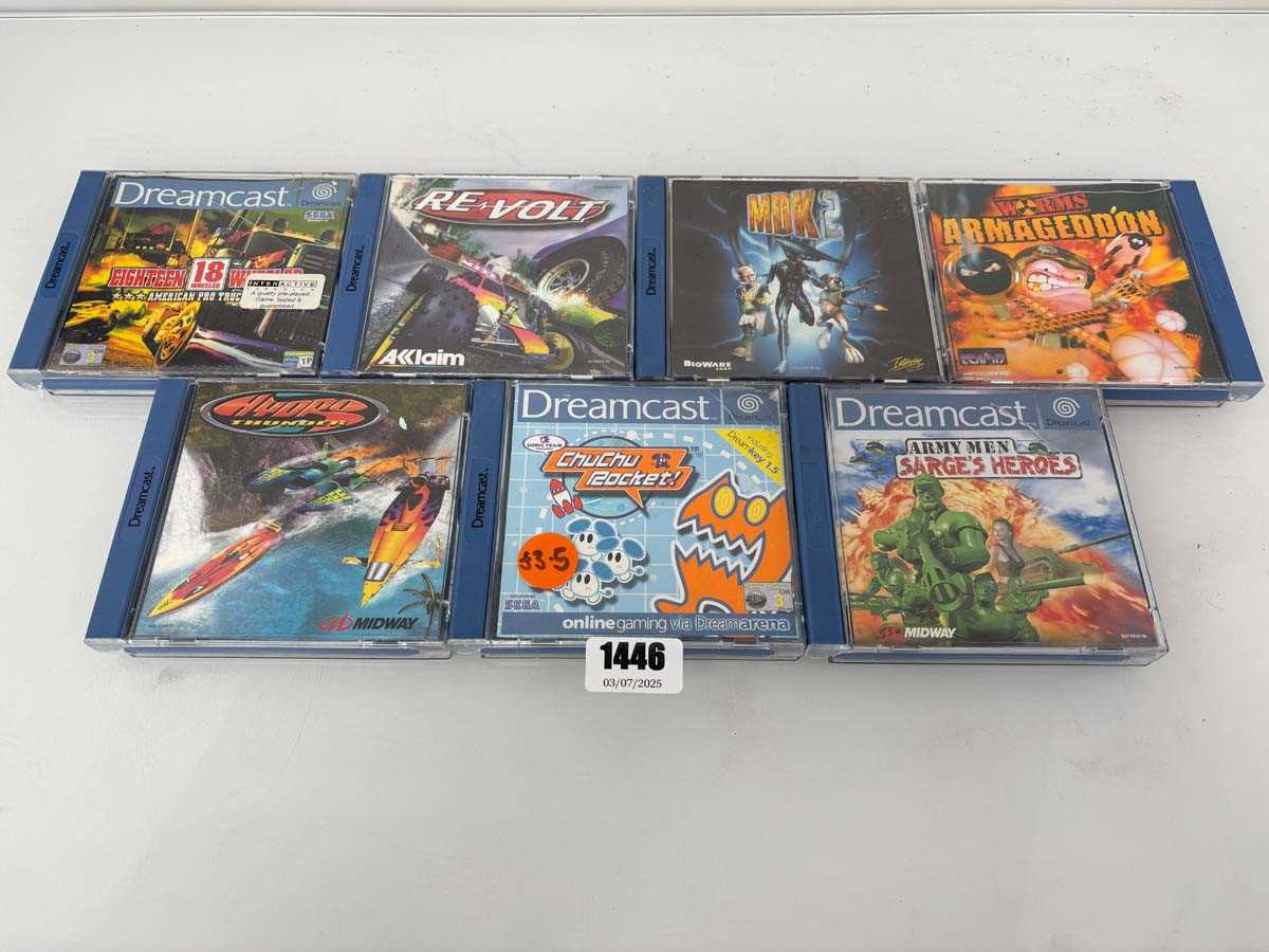 Lot 7x Sega Dreamcast games to include Revolt and...