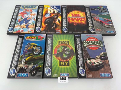 Lot 7x Sega Saturn games to include Die hard and...