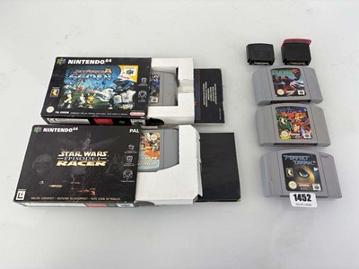 Lot 2x Nintendo 64 Rumble packs, 5x Nintendo 64...