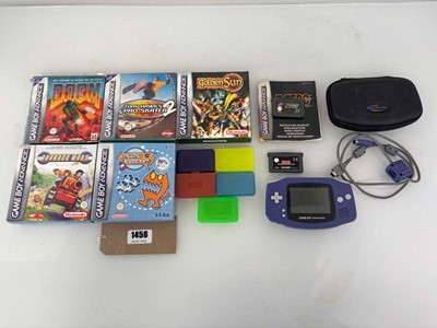 Lot GameBoy Advanced with 7x games to include Doom,...