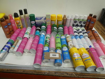 Lot 3503 - Shaving gels, Cooling mist, Sun protection,...