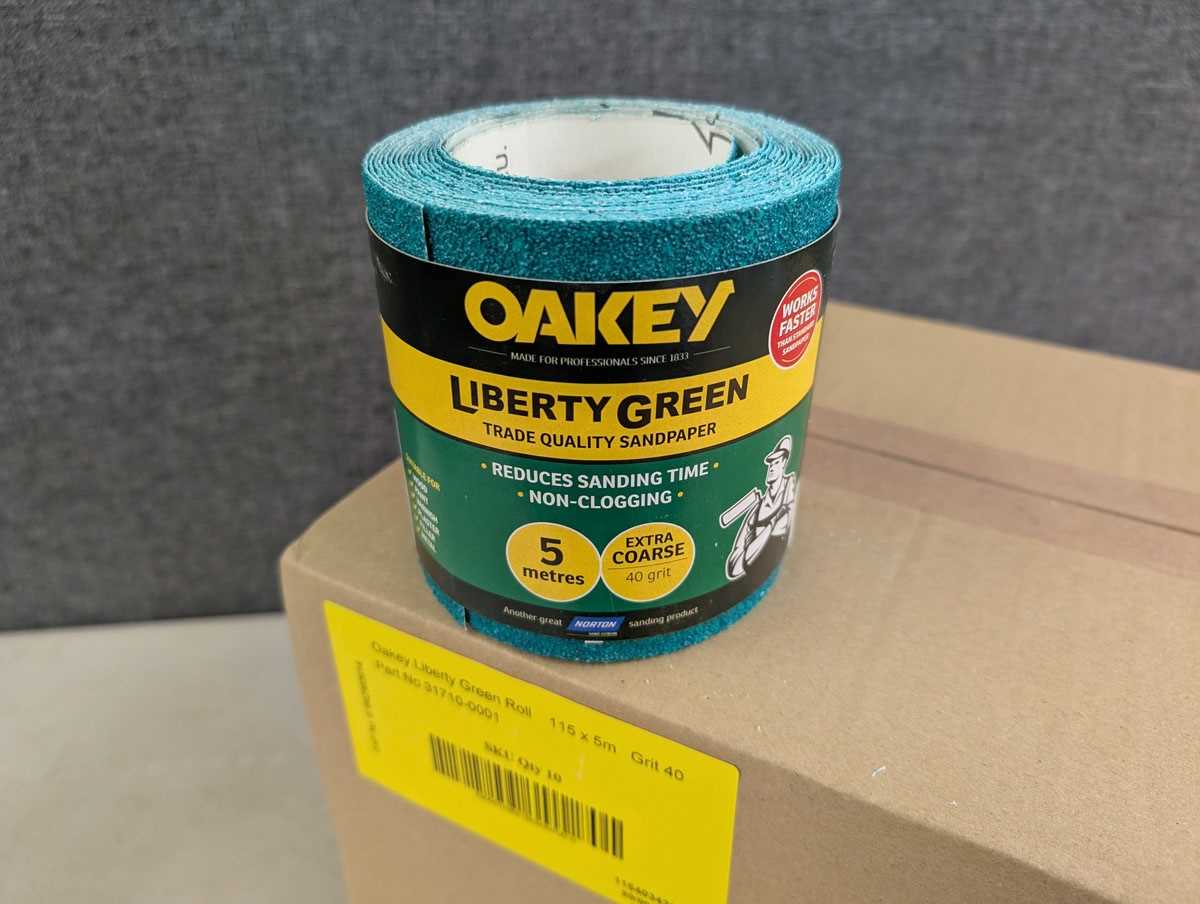 Lot 41 - Oakey Liberty Green extra course 40 grit...