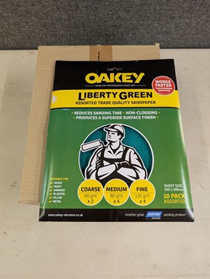 Lot 46 - Oakey Liberty Green 10 pack assorted grit...
