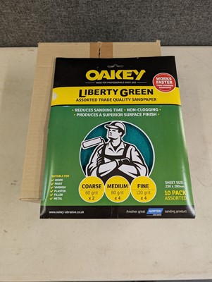 Lot 48 - Oakey Liberty Green 10 pack assorted grit...