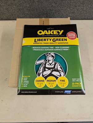 Lot 49 - Oakey Liberty Green 10 pack assorted grit...