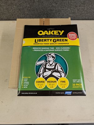 Lot 50 - Oakey Liberty Green 10 pack assorted grit...