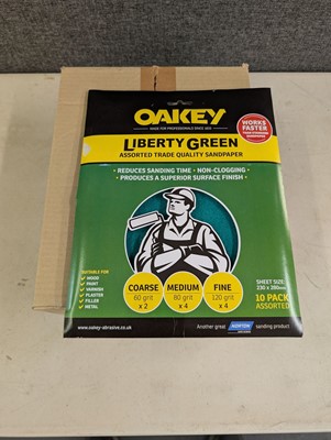 Lot 53 - Oakey Liberty Green 10 pack assorted grit...