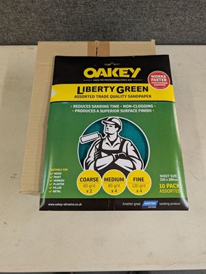 Lot 54 - Oakey Liberty Green 10 pack assorted grit...