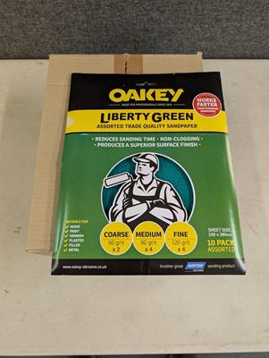 Lot 55 - Oakey Liberty Green 10 pack assorted grit...