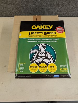 Lot 56 - Oakey Liberty Green 10 pack assorted grit...