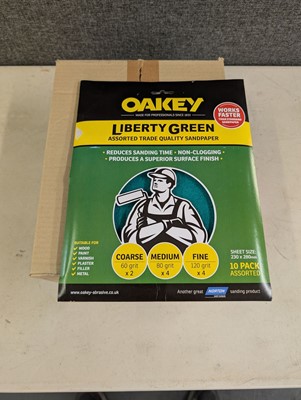 Lot 57 - Oakey Liberty Green 10 pack assorted grit...