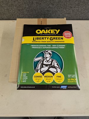 Lot 60 - Oakey Liberty Green 10 pack assorted grit...