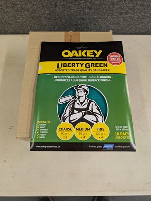 Lot 61 - Oakey Liberty Green 10 pack assorted grit...