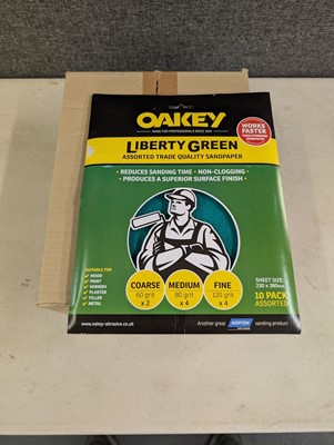 Lot 62 - Oakey Liberty Green 10 pack assorted grit...
