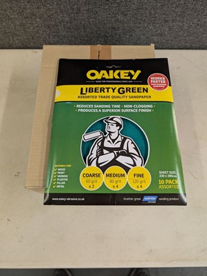 Lot 64 - Oakey Liberty Green 10 pack assorted grit...