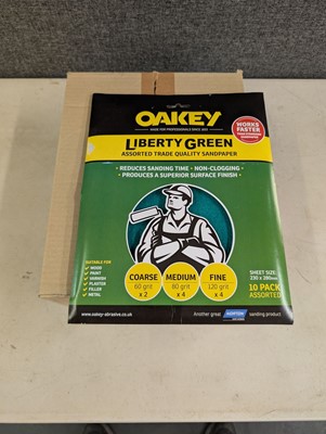 Lot 65 - Oakey Liberty Green 10 pack assorted grit...