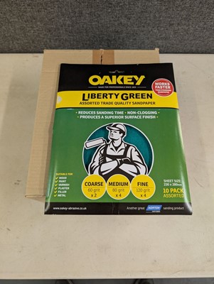 Lot 66 - Oakey Liberty Green 10 pack assorted grit...