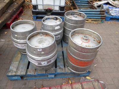 Lot 4152 - 5 aluminium beer kegs