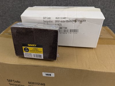 Lot 113 - Oakey 4 pack flexible sanding sponges, fine...