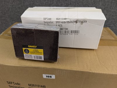 Lot 114 - Oakey 4 pack flexible sanding sponges, fine...