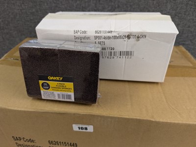 Lot 115 - Oakey 4 pack flexible sanding sponges, fine...