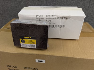 Lot 117 - Oakey 4 pack flexible sanding sponges, fine...