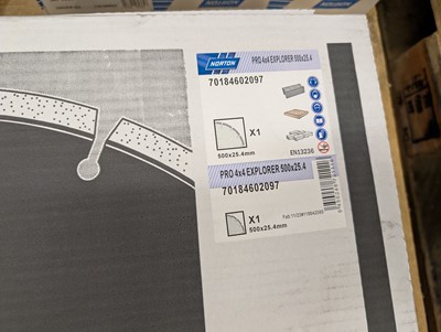 Lot 268 - Norton PRO Explorer cutting disc, 500mm x...