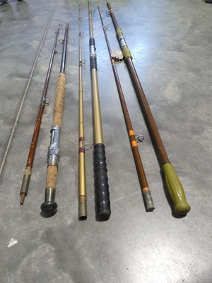 Lot 3 vintage carp fishing rods incl. Martin James,...