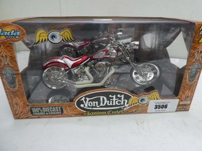 Lot 3506 - Jada Toys Von Dutch model Kustom Cycle No. 90089