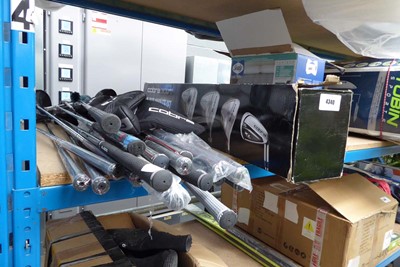 Lot 4340 - Assortment of various golf clubs and...