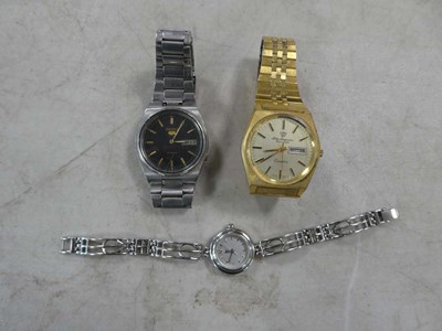 Lot 2074 - 3 wrist watches, Jules Jurgensen quartz wrist...