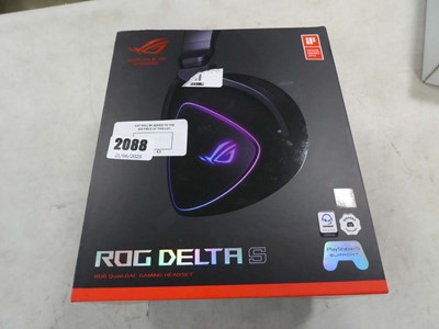 Lot 2088 - Boxed Rog Delta S quad DAC gaming headset