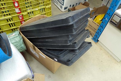 Lot 4420 - Box containing black plastic shelving