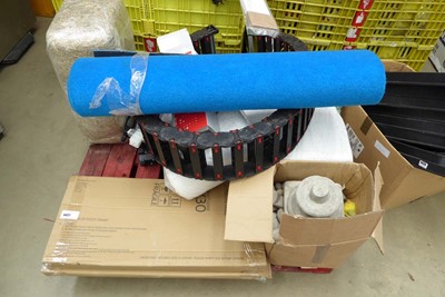 Lot 4421 - Pallet containing mixed items including bamboo...