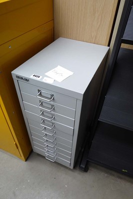 Lot 4425 - Small Bisley grey metal multi-drawer unit