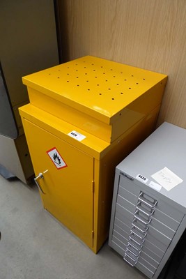 Lot 4426 - Yellow metal chemicals cabinet