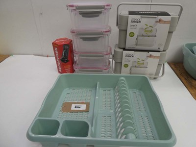 Lot 3514 - 2 Joseph Joseph waste caddies, 12 clip lock...