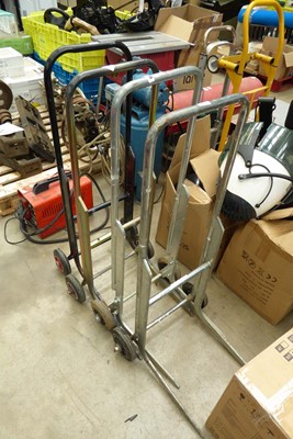 Lot 4475 - 4 metal baler barrow trolleys