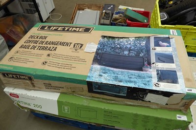 Lot 4480 - Boxed Lifetime 136 gallon deck box