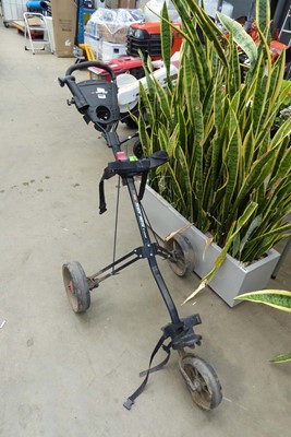 Lot 4483 - 5 series 3 wheel golf trolley