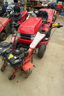Lot 4484 - Red 4HP petrol engine tiller model CJD-1001A