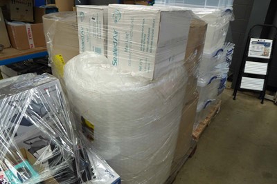 Lot 4387 - Pallet of packaging supplies including...