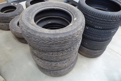 Lot 4512 - Stack of four Falken tyres AT01 245/65R17 111H
