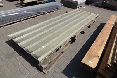 Lot 4321 - 3 sheets of corrugated Trilite Ultra roofing
