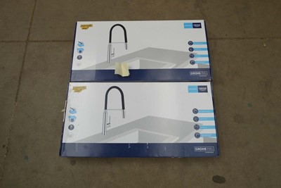 Lot 4392 - 2 Groha quick fix feel kitchen taps, boxed