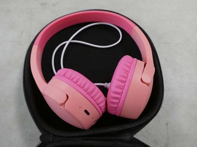 Lot 2107 - Pair of Belkin kids headphones in pink